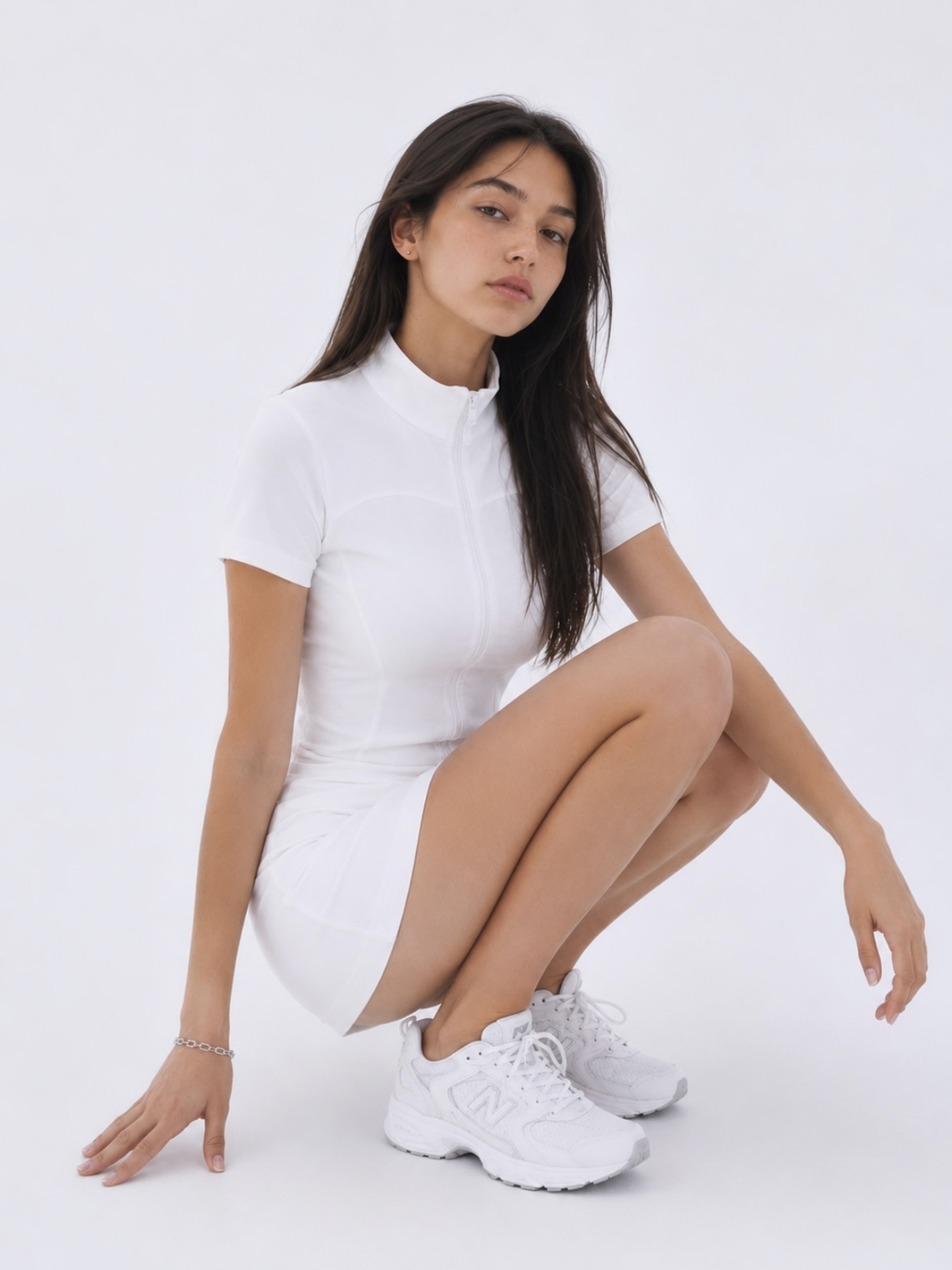 AIR ZIP-UP WHITE — AÉRIA 집업 상품 사진