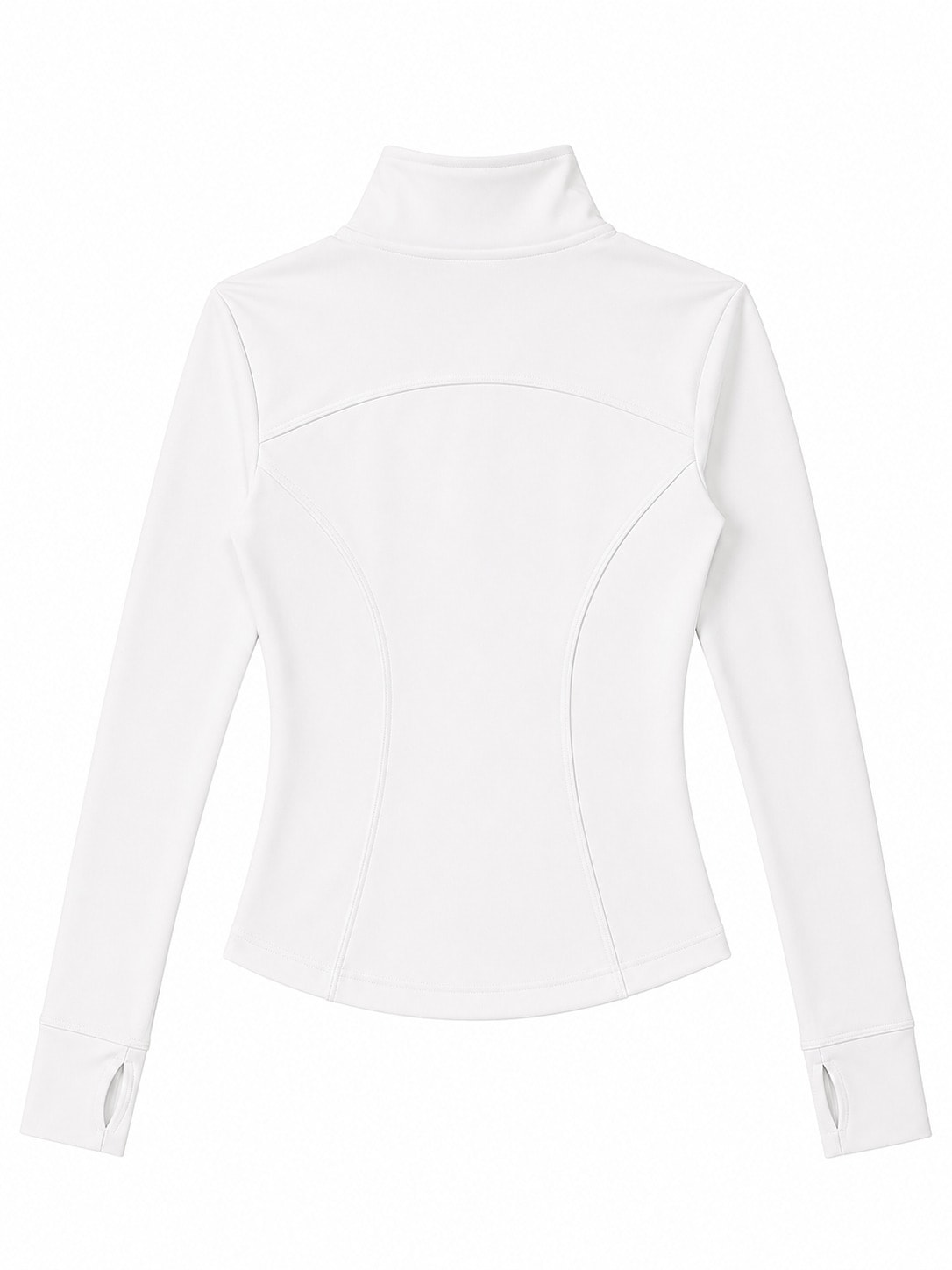 LONG AIR ZIP-UP WHITE — AÉRIA 롱 집업 상품 사진