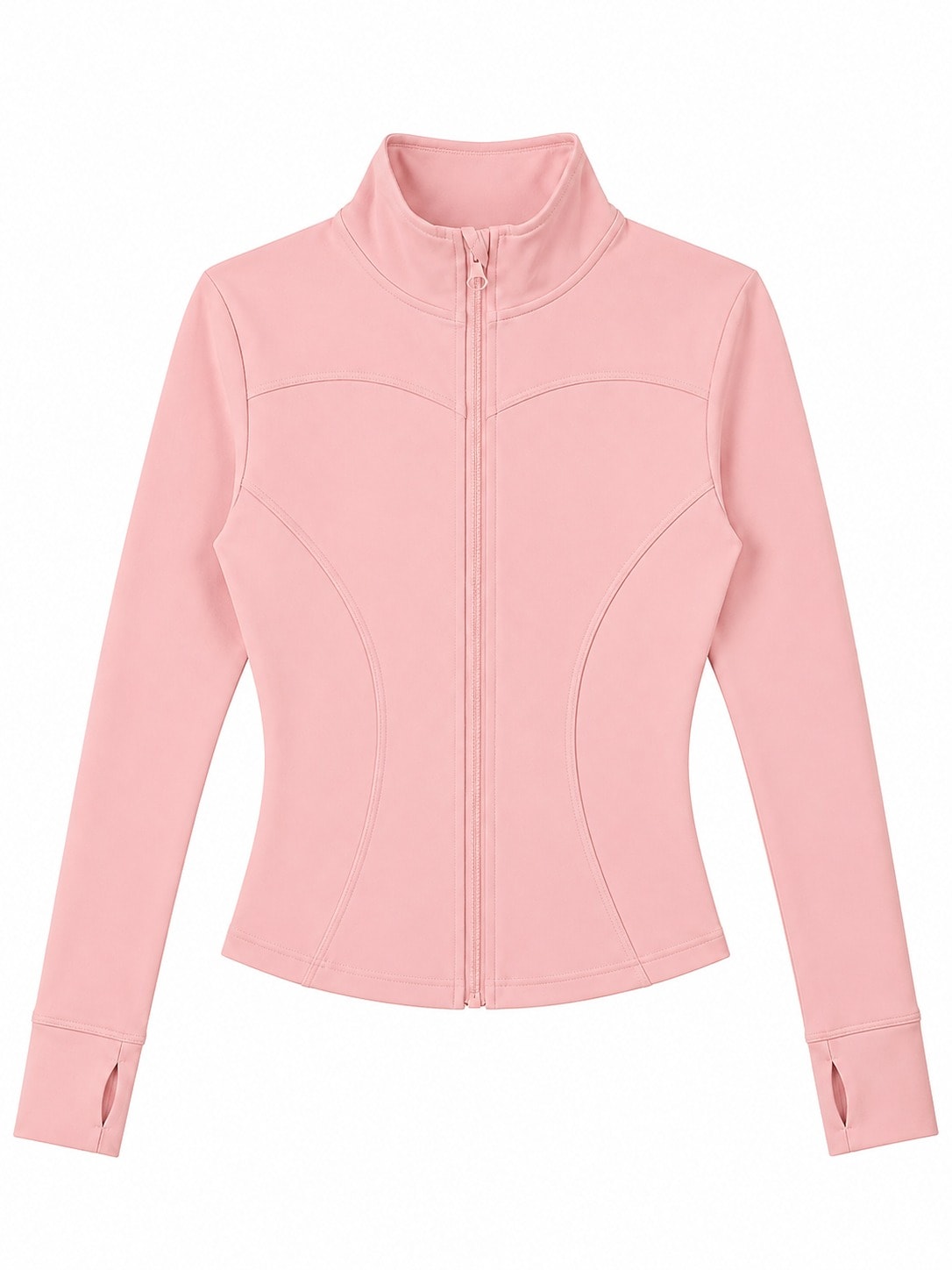 LONG AIR ZIP-UP PINK — AÉRIA 롱 집업 상품 사진 1